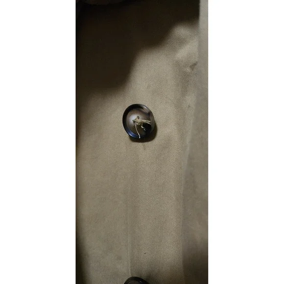 Nili Lotan Women's XL Classic Tan Double Breasted Belted Trench Coat Luxury Chic - Picture 8 of 8